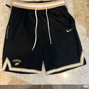 Nike Dri-Fit Purdue Black and Gold Athletic Shorts size L